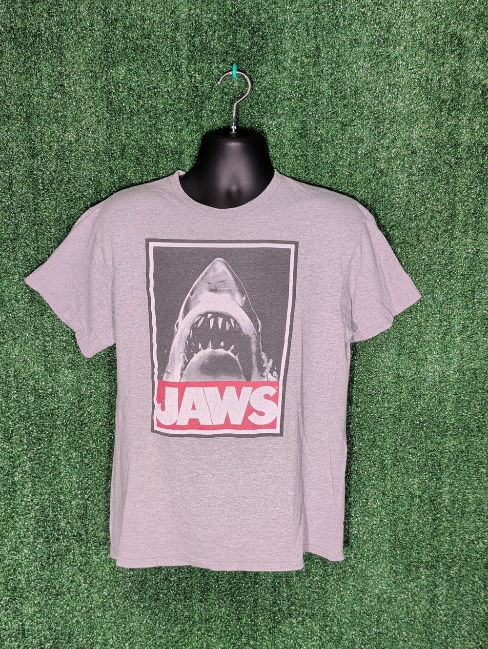 Delta Pro Weight Mens Shark Jaws Graphic T-Shirt Size L